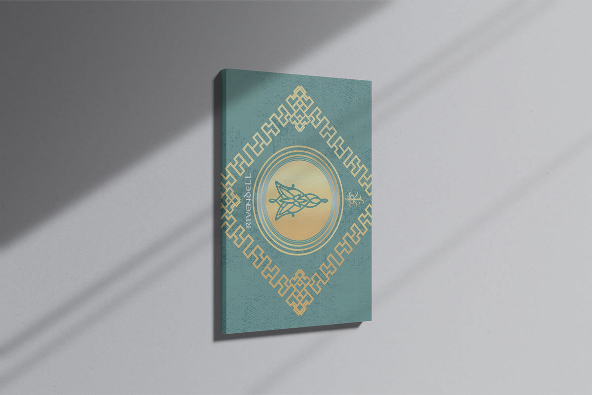 GeekCultcha Rivendell Themed Premium Canvas Painting