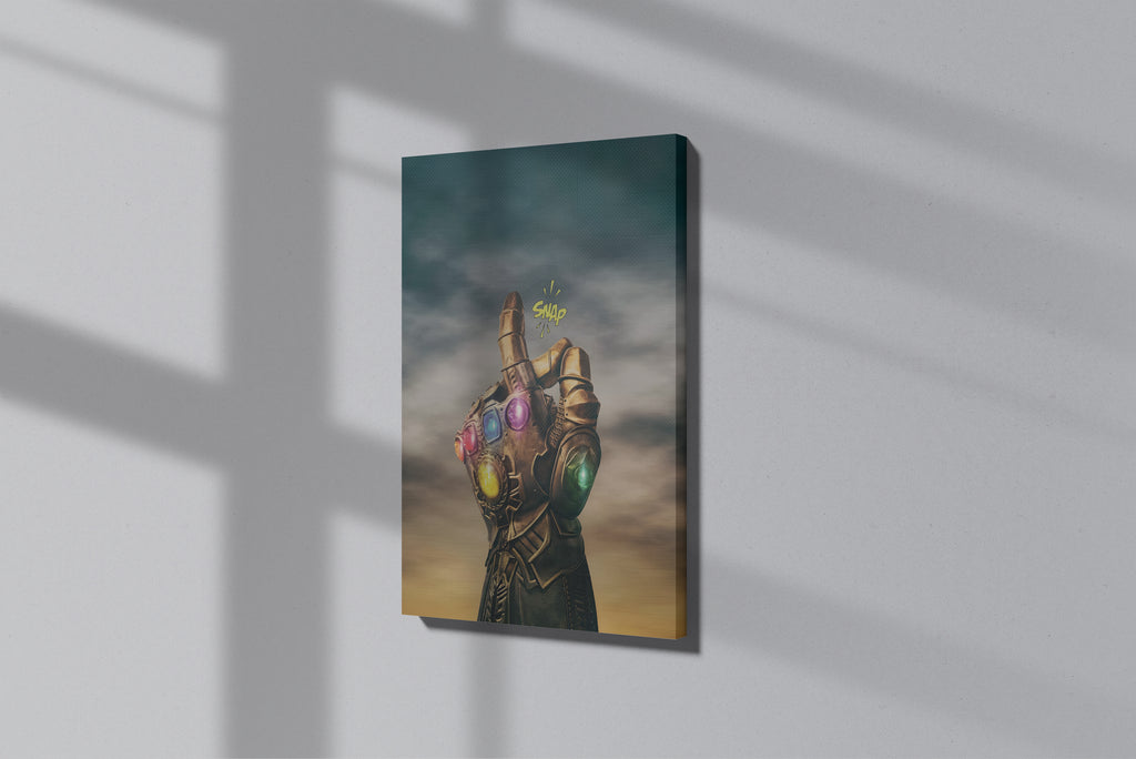 GeekCultcha Marvel Infinity Gauntlet Premium Canvas Painting