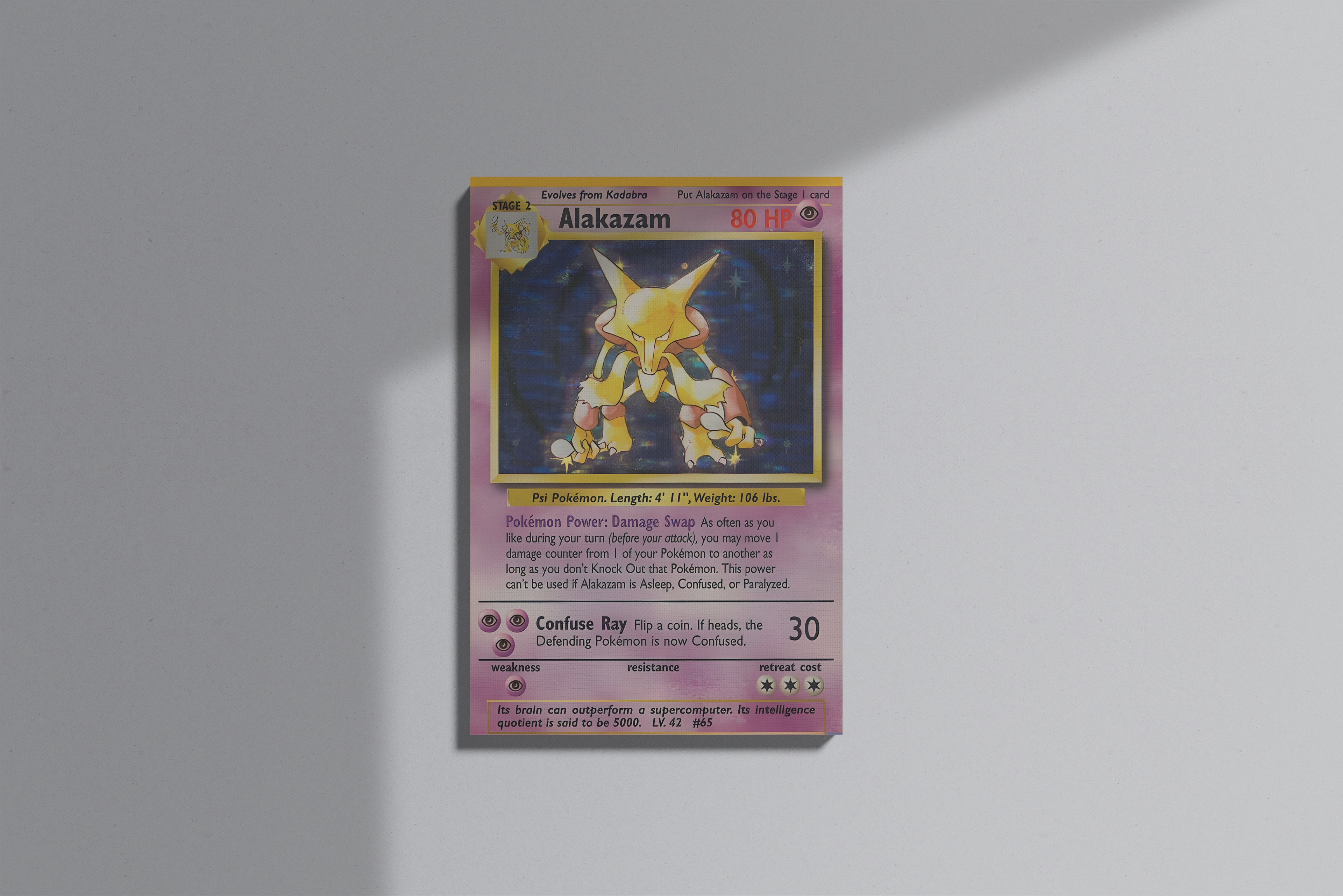 GeekCultcha Pokémon Alakazam Premium Canvas Print