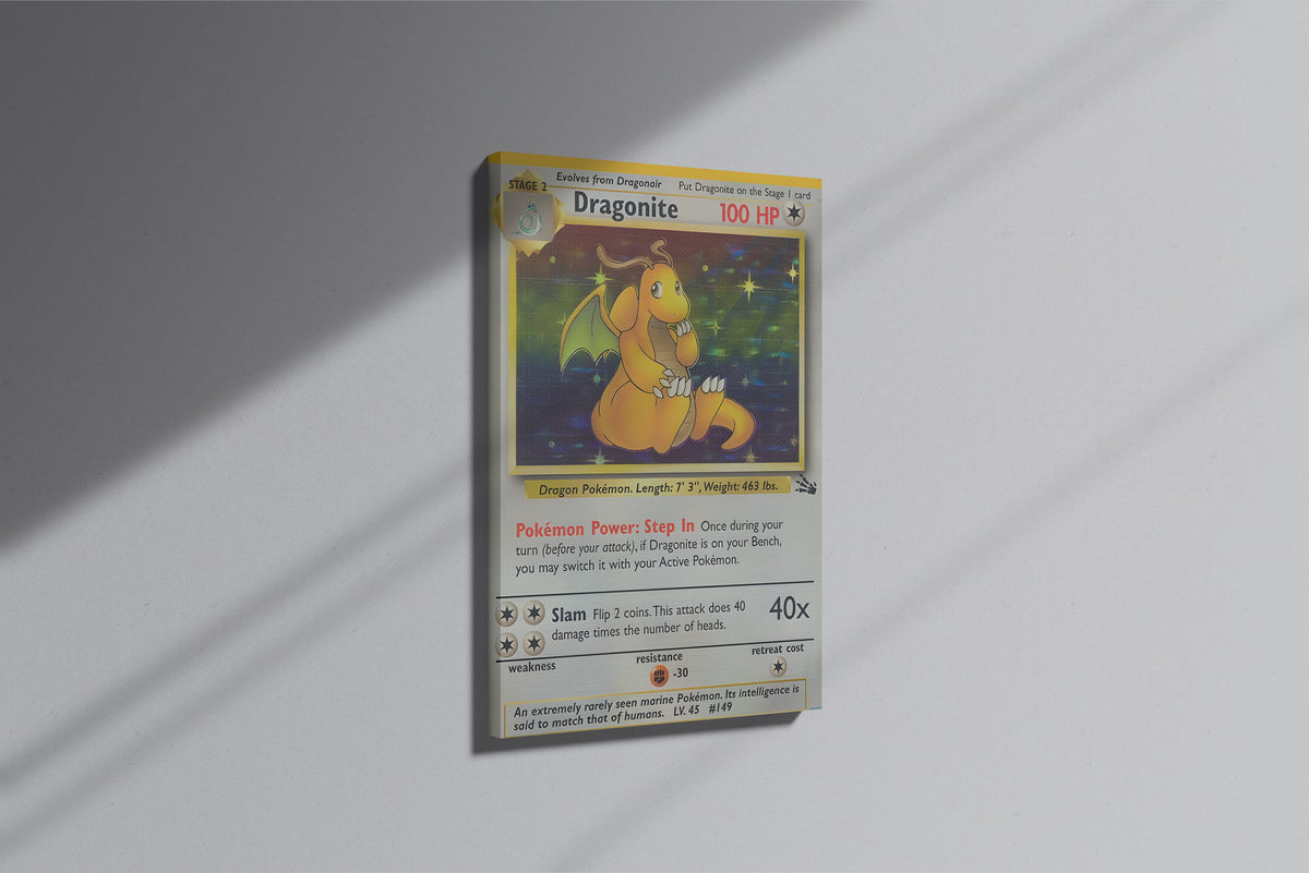 GeekCultcha Pokémon Dragonite Premium Canvas Print