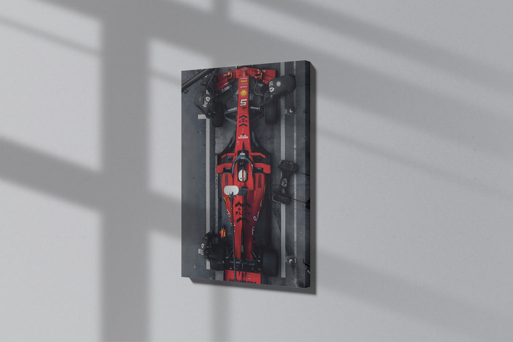 GeekCultcha Ferrari Formula 1 Premium Canvas Print