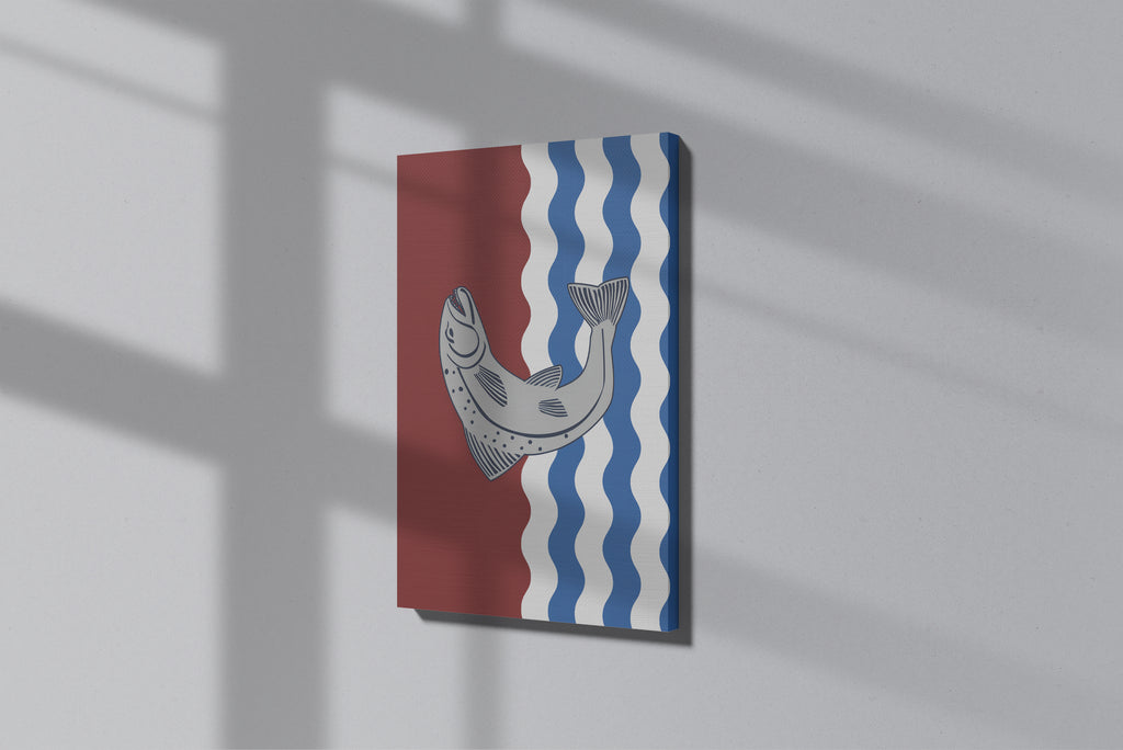 GeekCultcha Sea Theme Fish Design Premium Canvas Painting