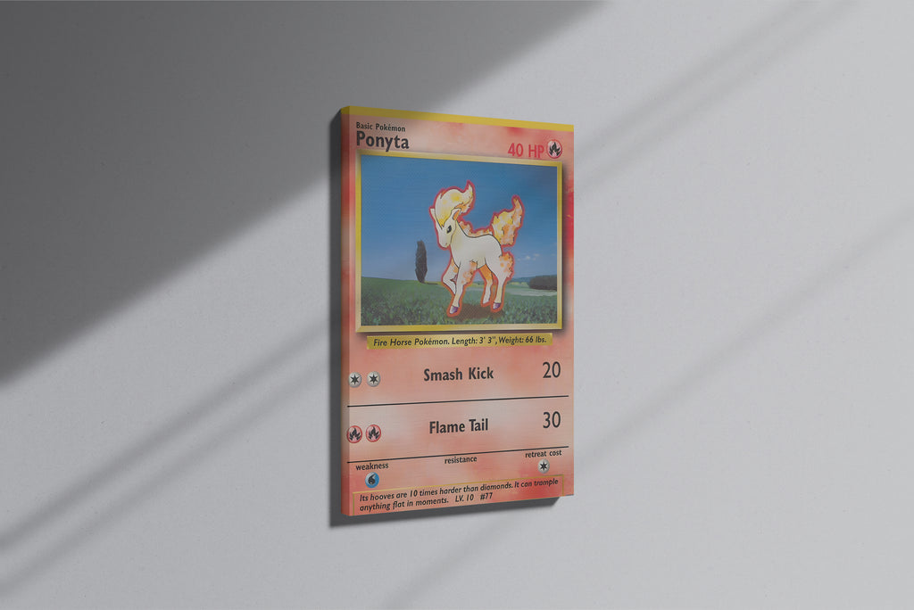 GeekCultcha Pokémon Ponyta Premium Canvas Print