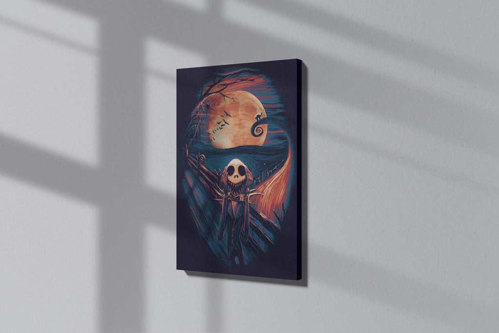 GeekCultcha Nightmare Before Christmas Jack Skellington Premium Canvas Print