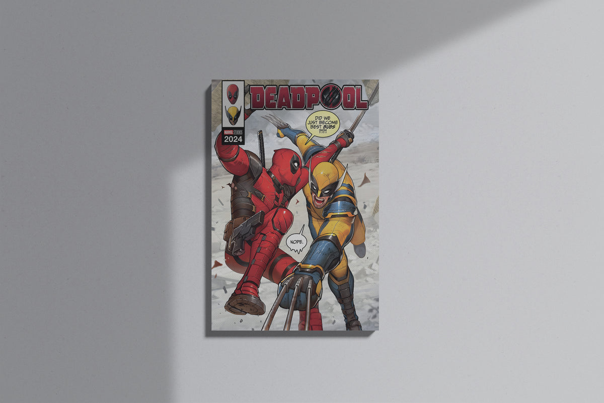 GeekCultcha Marvel Deadpool and Wolverine Premium Canvas Print