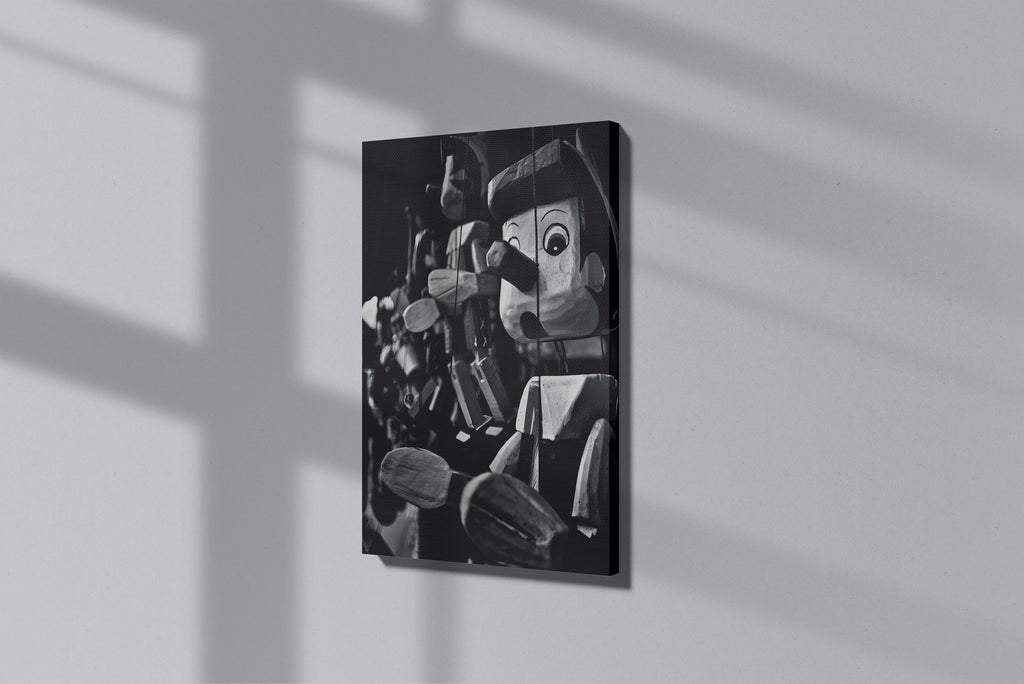 GeekCultcha Pinocchio Themed Premium Canvas Print