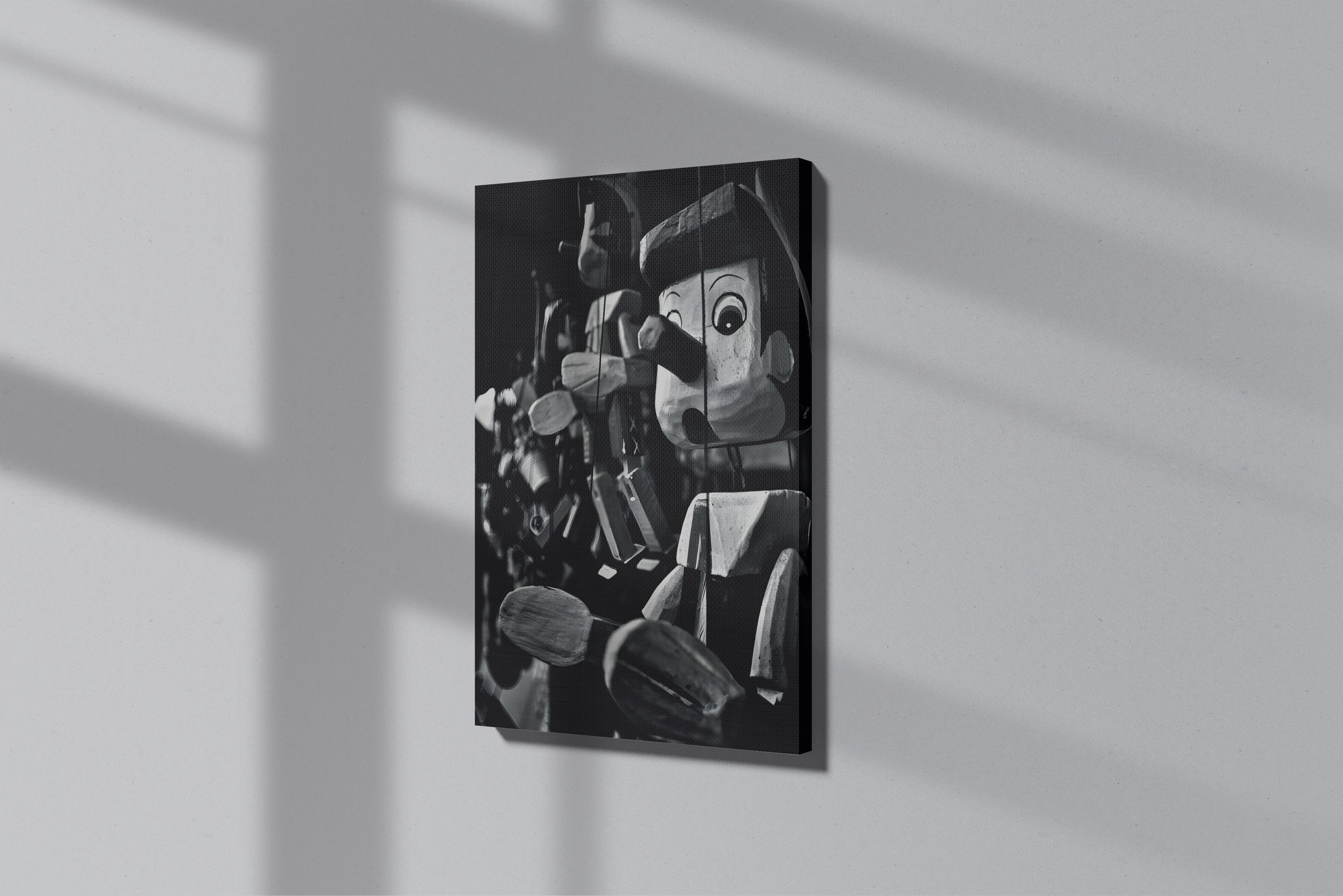 GeekCultcha Pinocchio Themed Premium Canvas Print