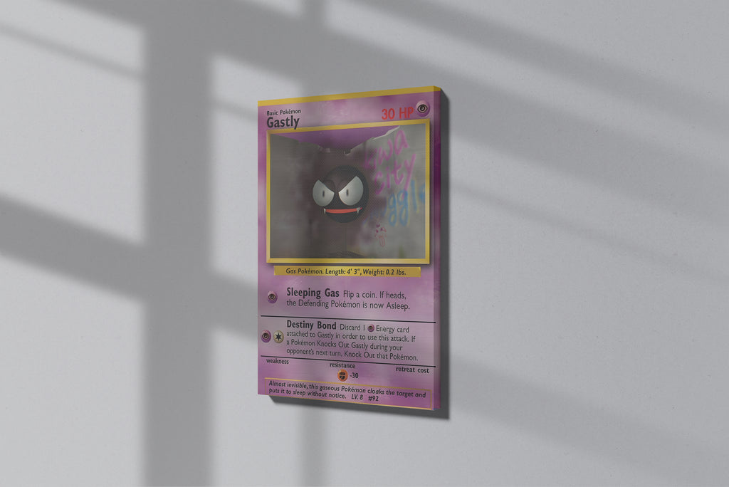 GeekCultcha Pokémon Gastly Premium Canvas Print