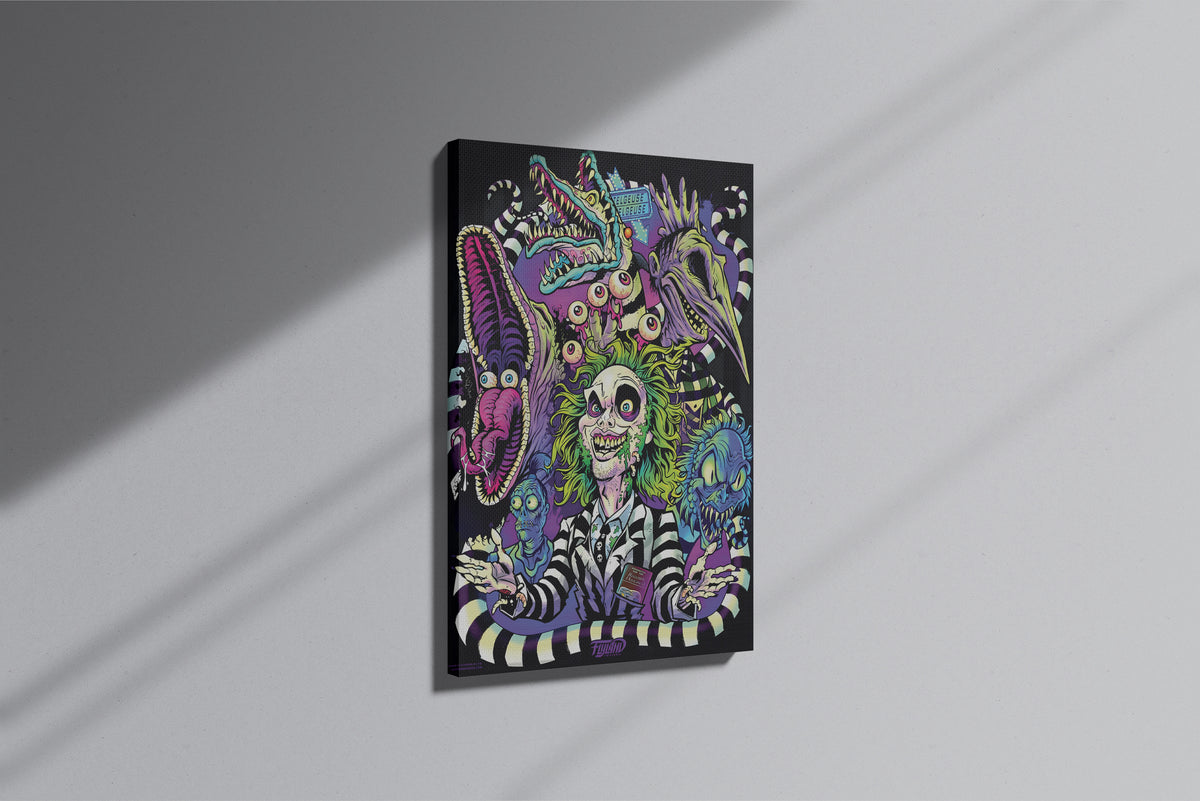 GeekCultcha Beetlejuice Monster Themed Premium Canvas Painting