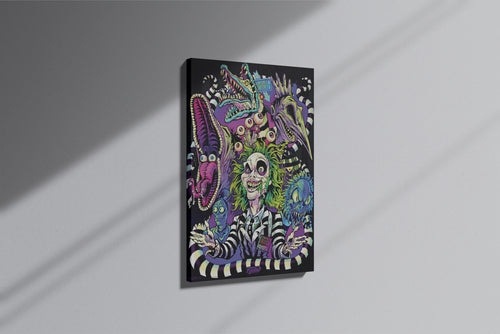 GeekCultcha Beetlejuice Monster Themed Premium Canvas Painting