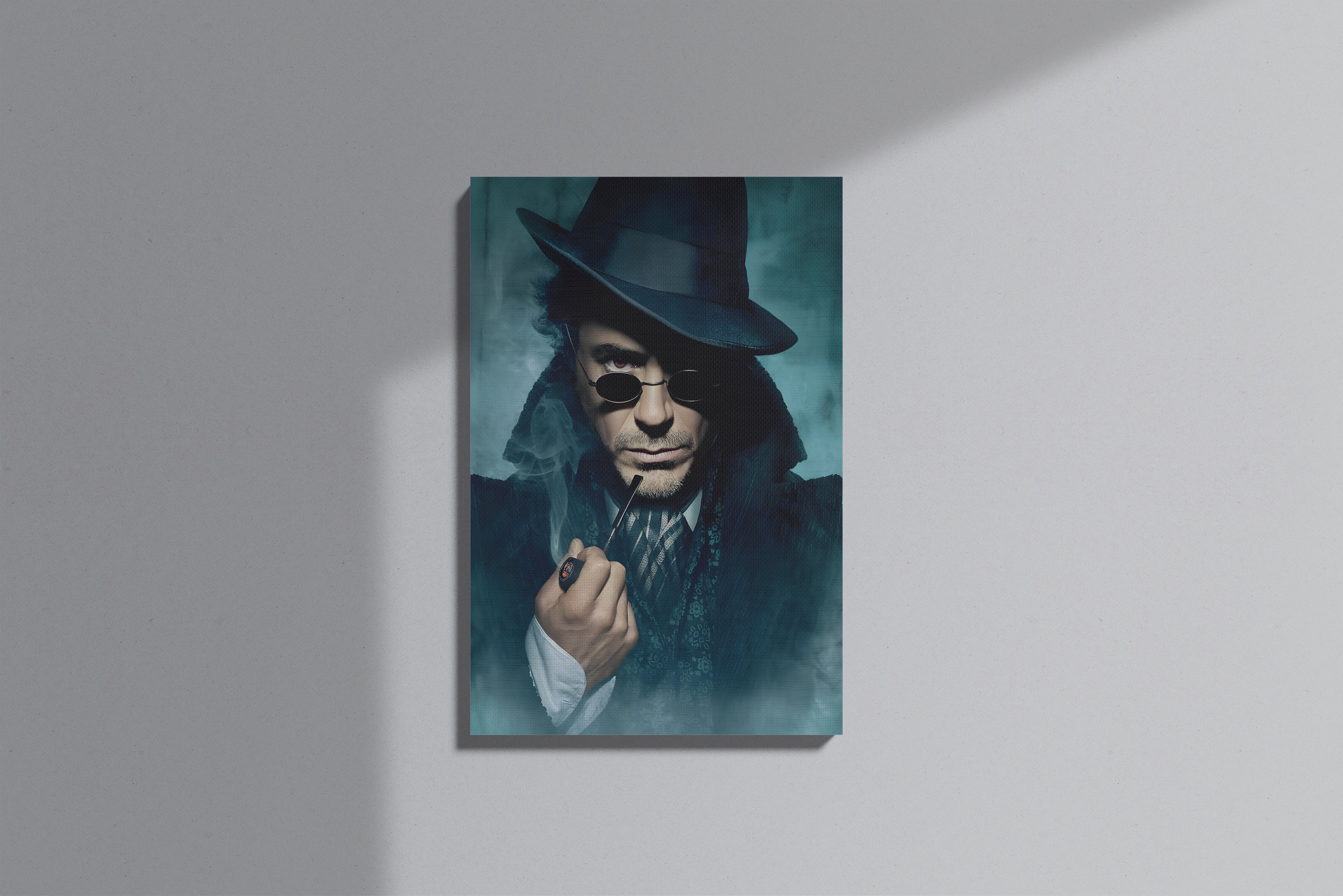 GeekCultcha Sherlock Holmes Character Themed Premium Canvas Print