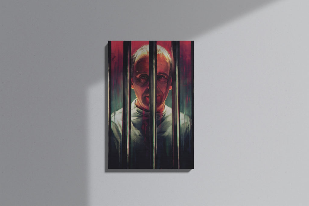 GeekCultcha Silence of the Lambs Hannibal Lecter Premium Canvas Print