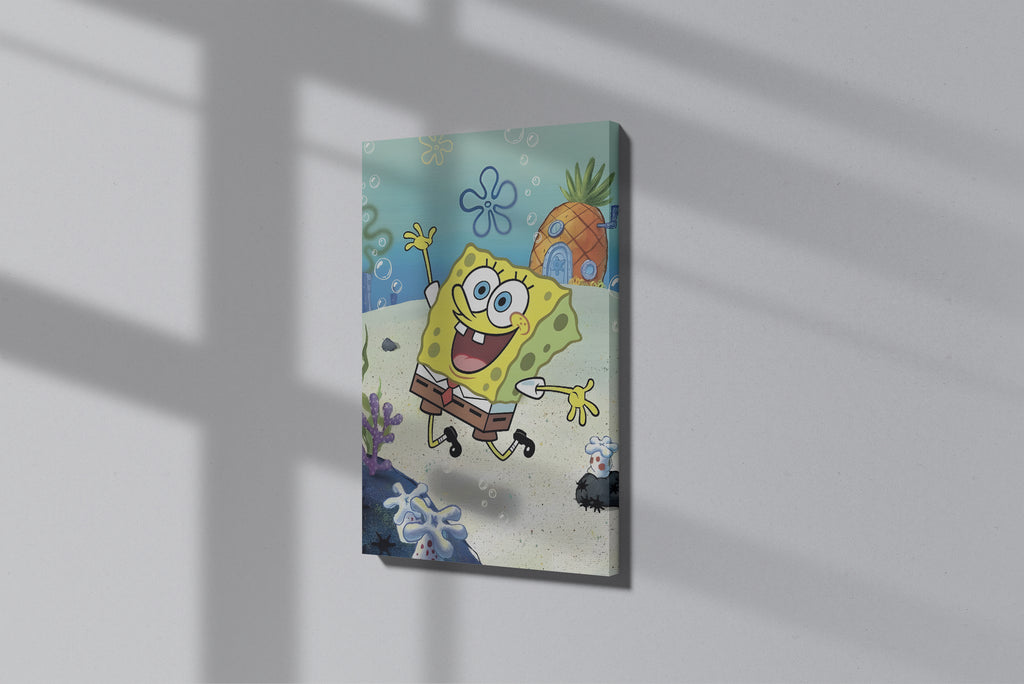 GeekCultcha SpongeBob SquarePants Fun Canvas Painting