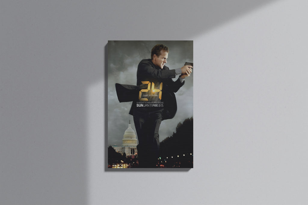 GeekCultcha 24 Series Jack Bauer Premium Canvas Painting
