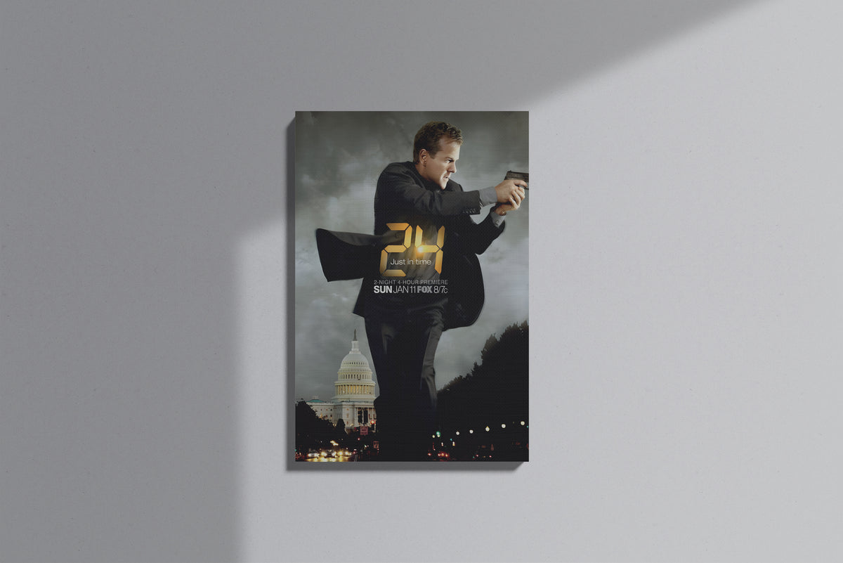 GeekCultcha 24 Series Jack Bauer Premium Canvas Painting