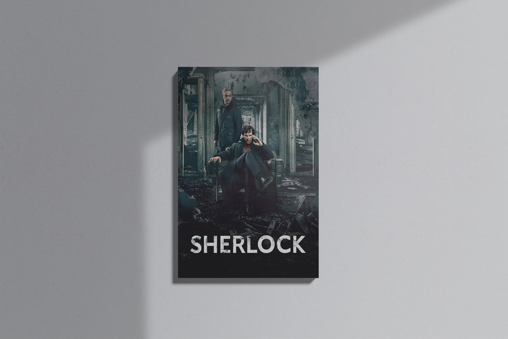 GeekCultcha Sherlock Series Sherlock and Watson Premium Canvas Painting