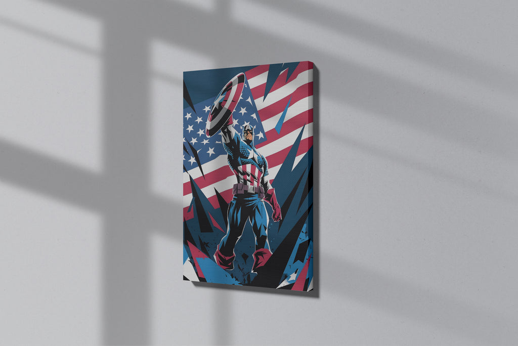 GeekCultcha Marvel Captain America Premium Canvas Print
