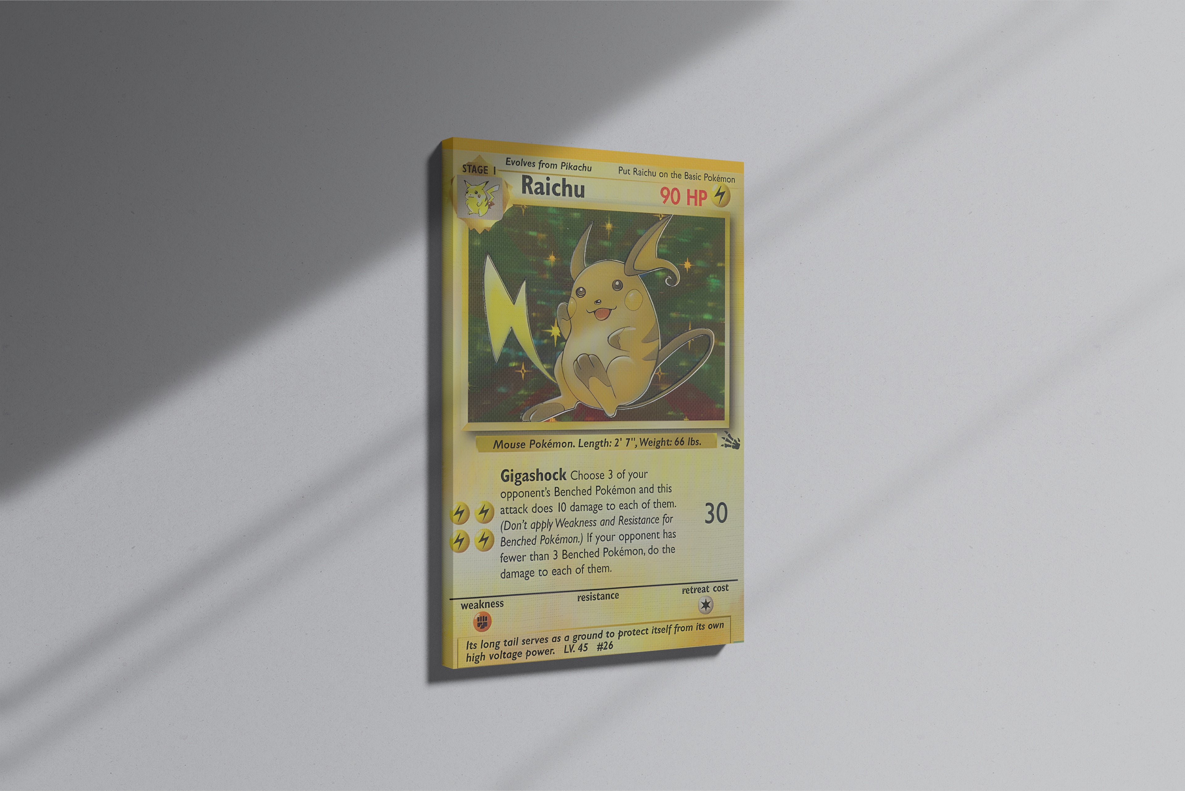 GeekCultcha Pokémon Raichu Premium Canvas Print
