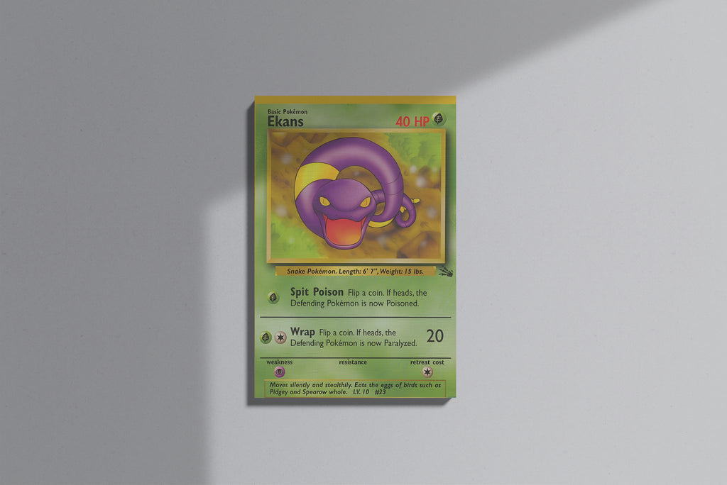 GeekCultcha Pokémon Ekans Premium Canvas Print