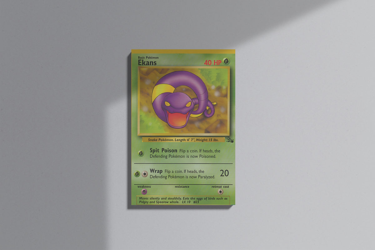 GeekCultcha Pokémon Ekans Premium Canvas Print