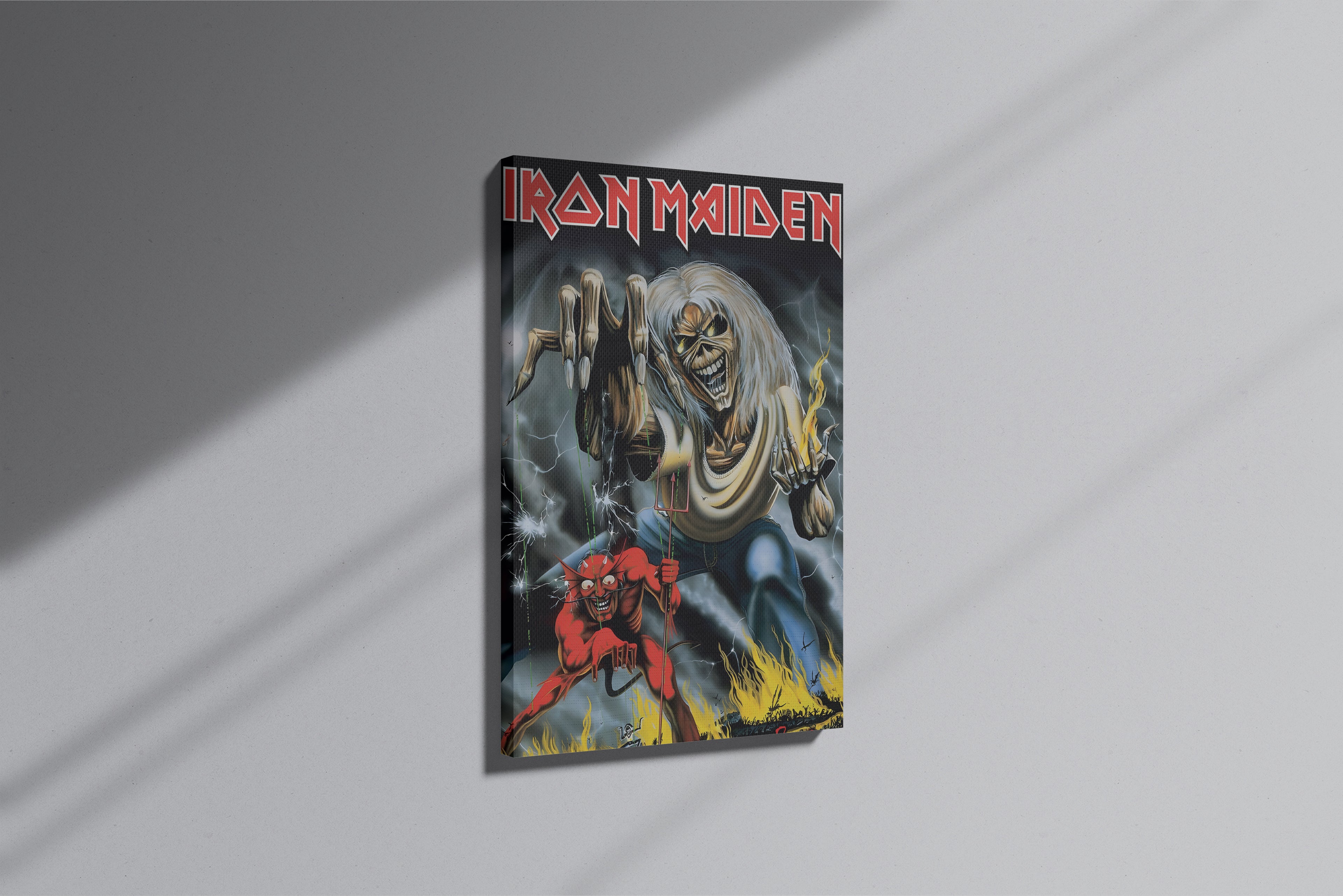GeekCultcha Iron Maiden Eddie Premium Canvas Print