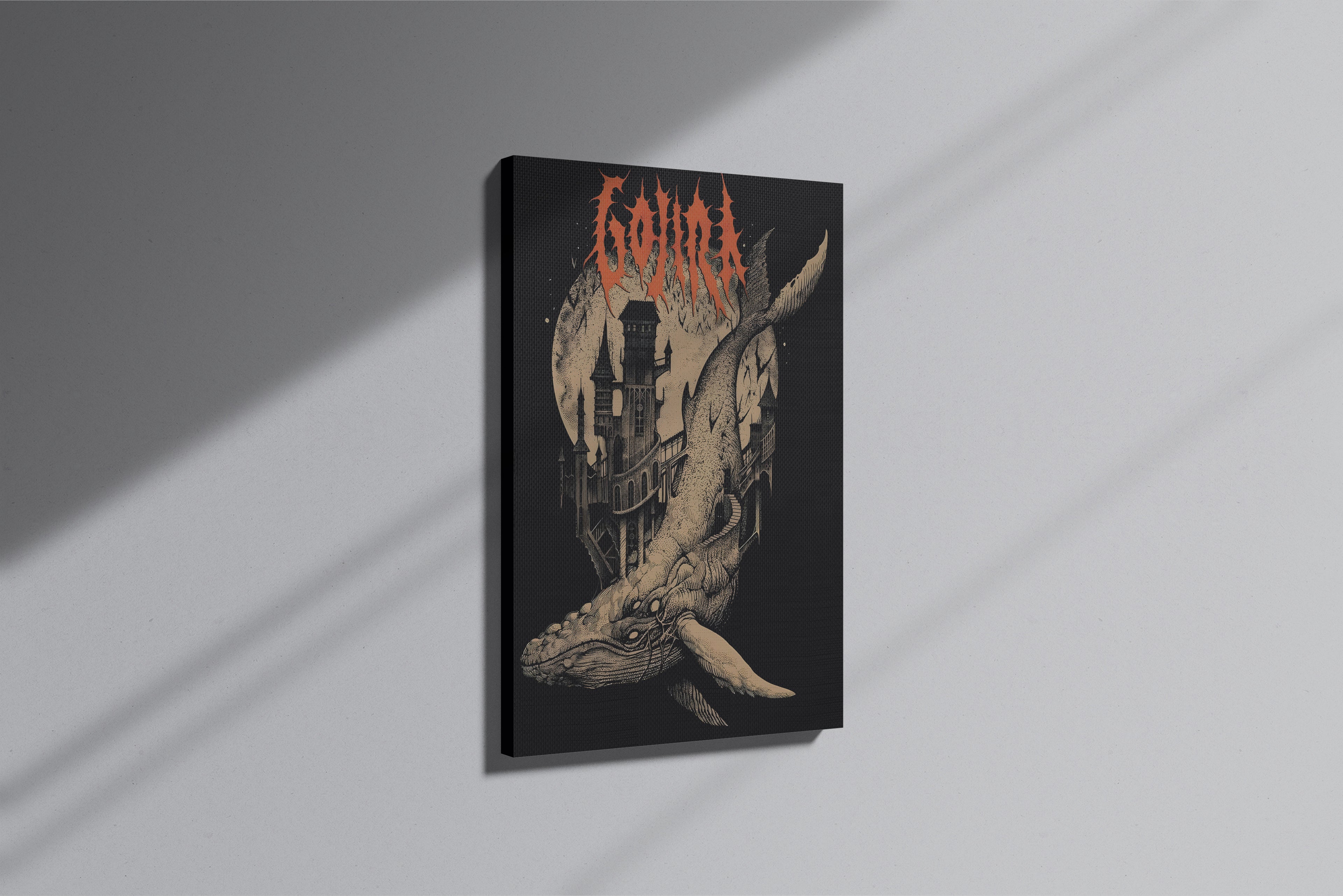 GeekCultcha Gojira Art Design Premium Canvas Painting