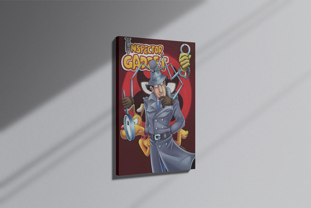 GeekCultcha Inspector Gadget Character Themed Premium Canvas Print