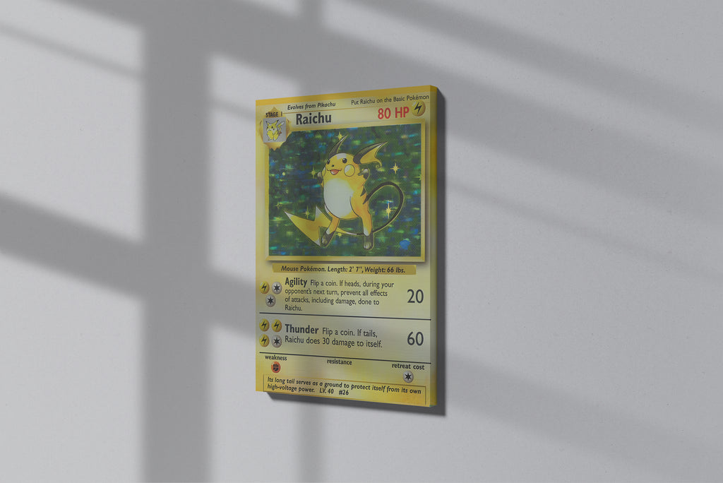 GeekCultcha Pokémon Raichu Premium Canvas Print