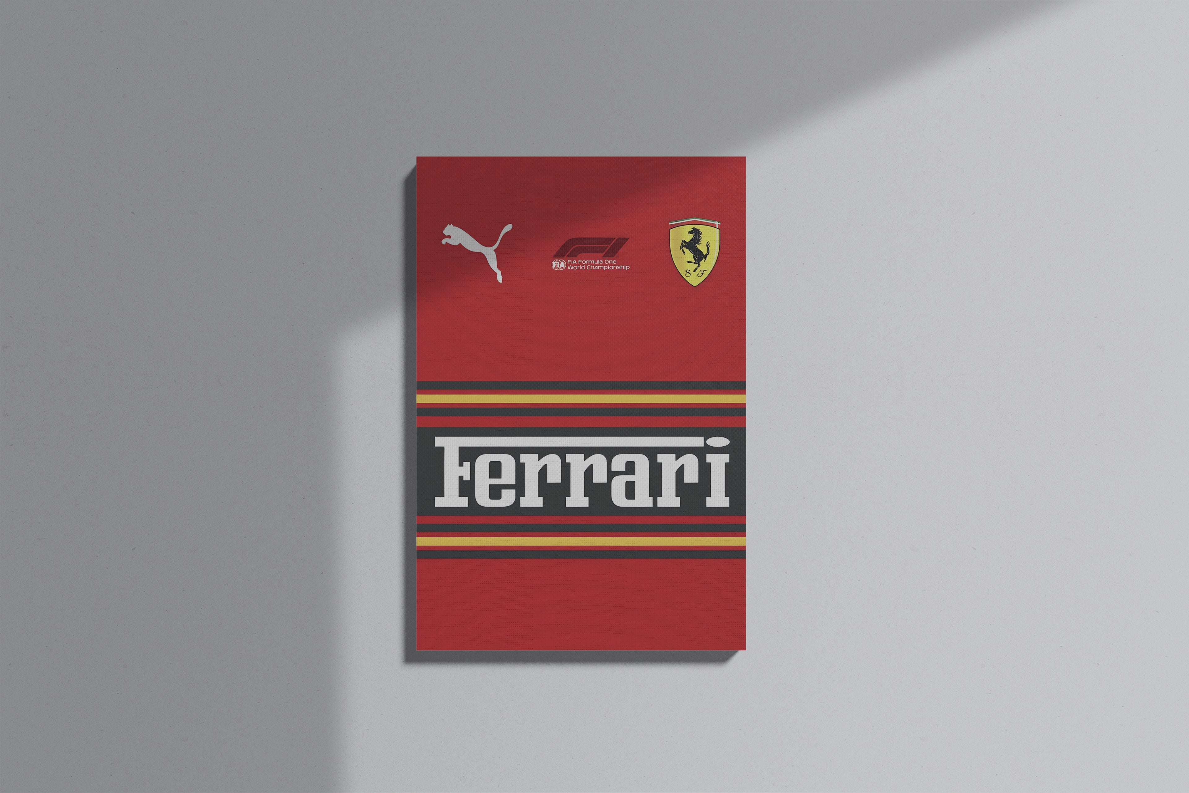 GeekCultcha Ferrari F1 Premium Canvas Painting Modern Design