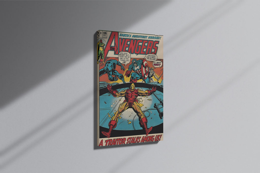 GeekCultcha Marvel Avengers Classic Comic Book Premium Canvas Painting
