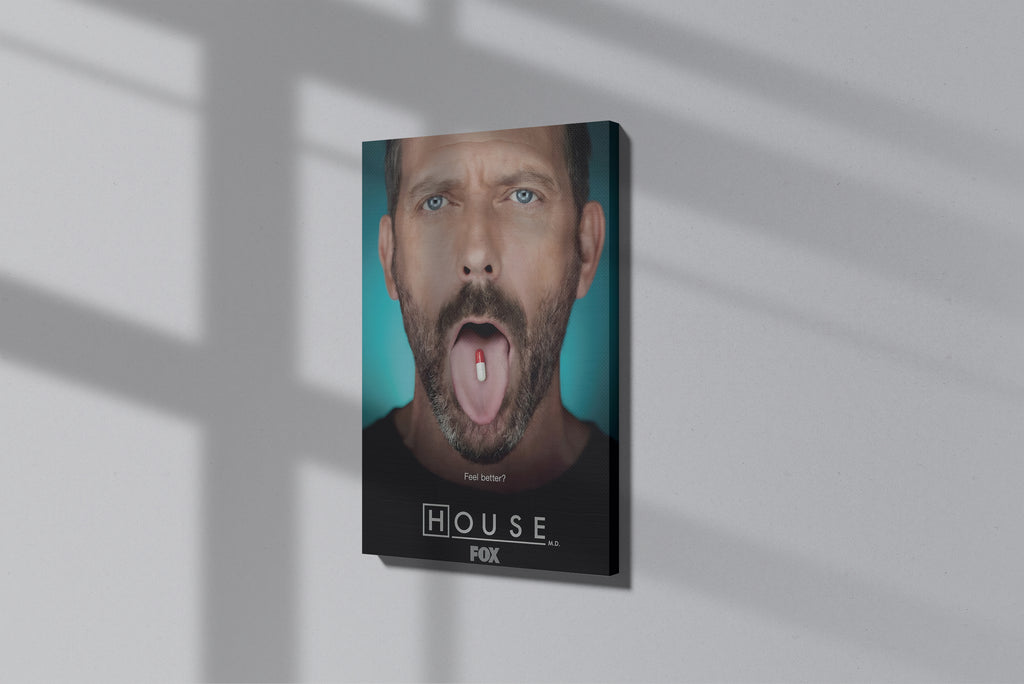 GeekCultcha House M.D. Canvas Painting Expressive Design