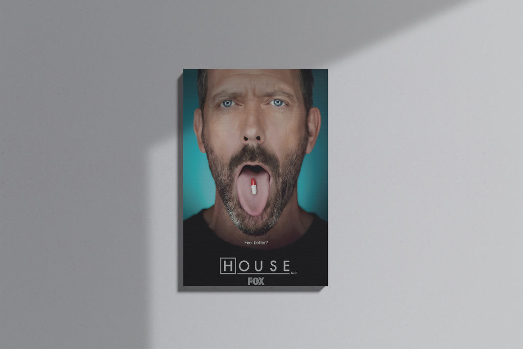 GeekCultcha House M.D. Canvas Painting Expressive Design