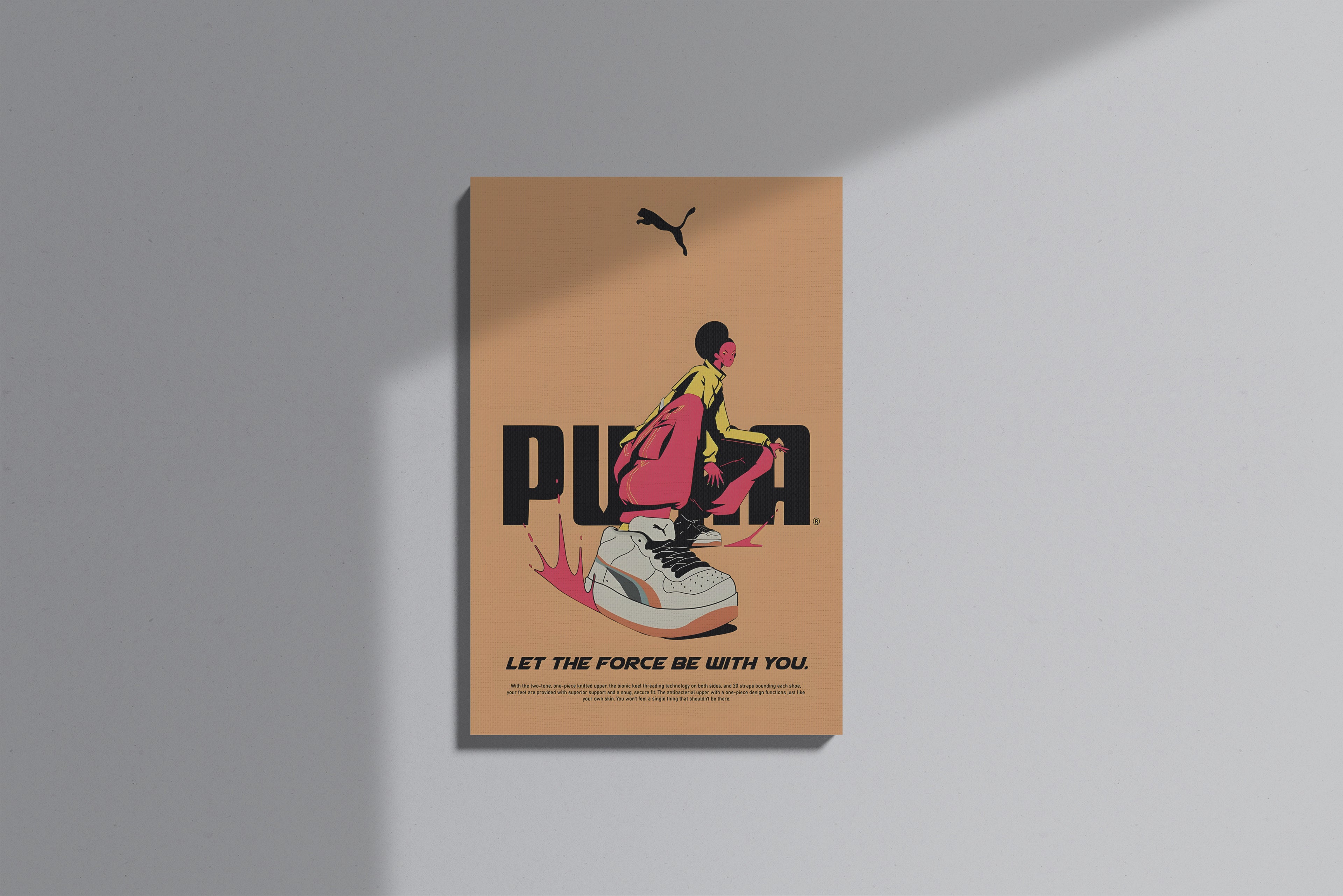 GeekCultcha Puma Style Premium Canvas Print