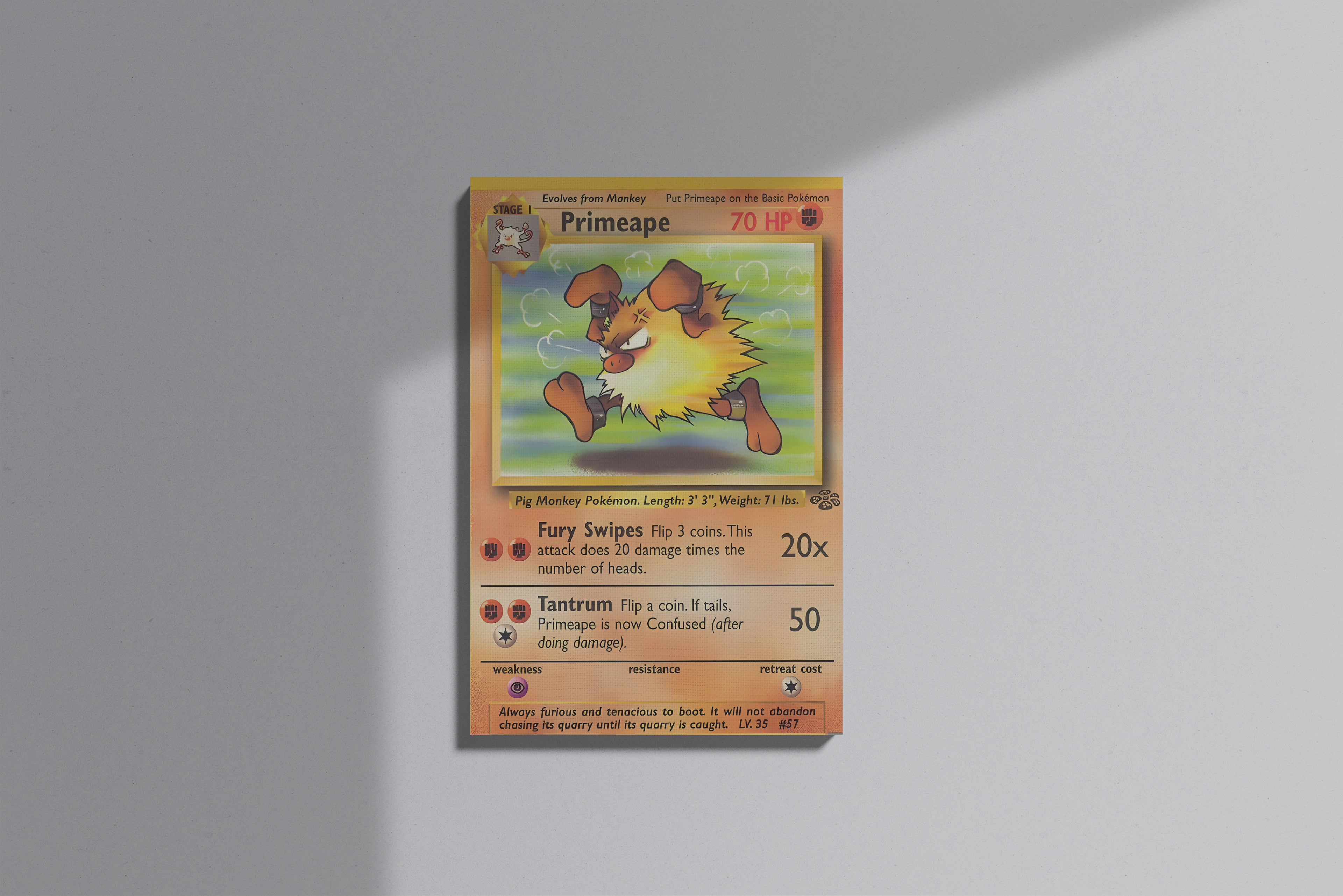 GeekCultcha Pokémon Primeape Premium Canvas Print