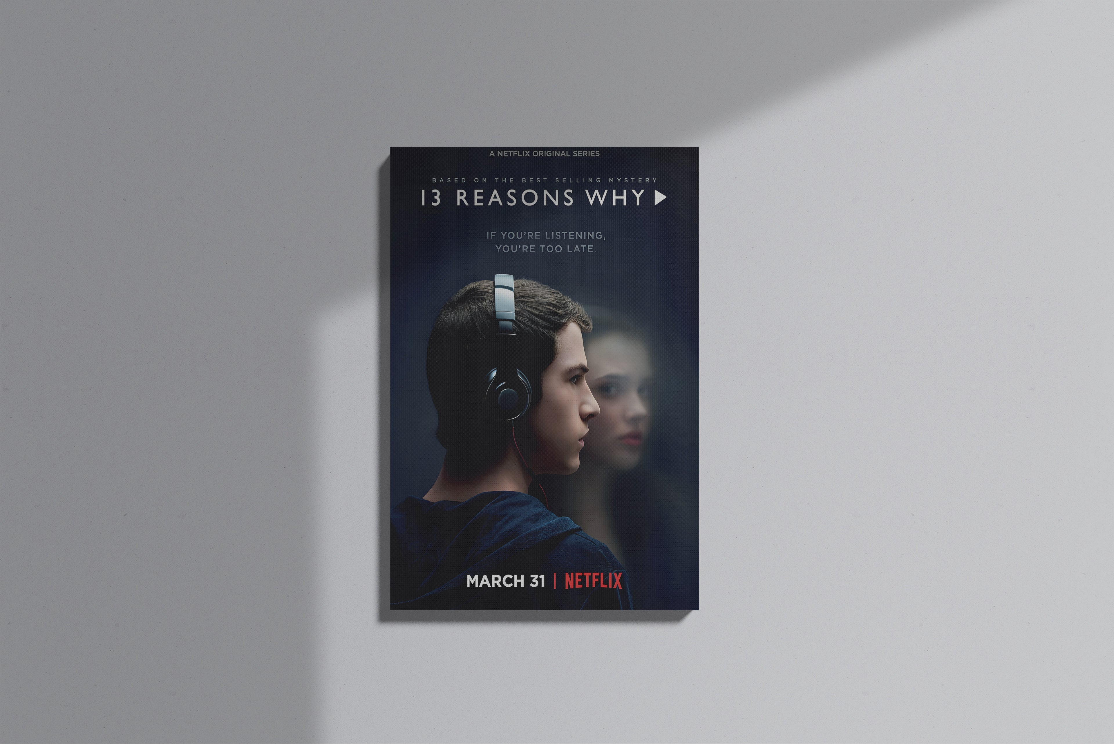 GeekCultcha 13 Reasons Why Series Premium Canvas Painting