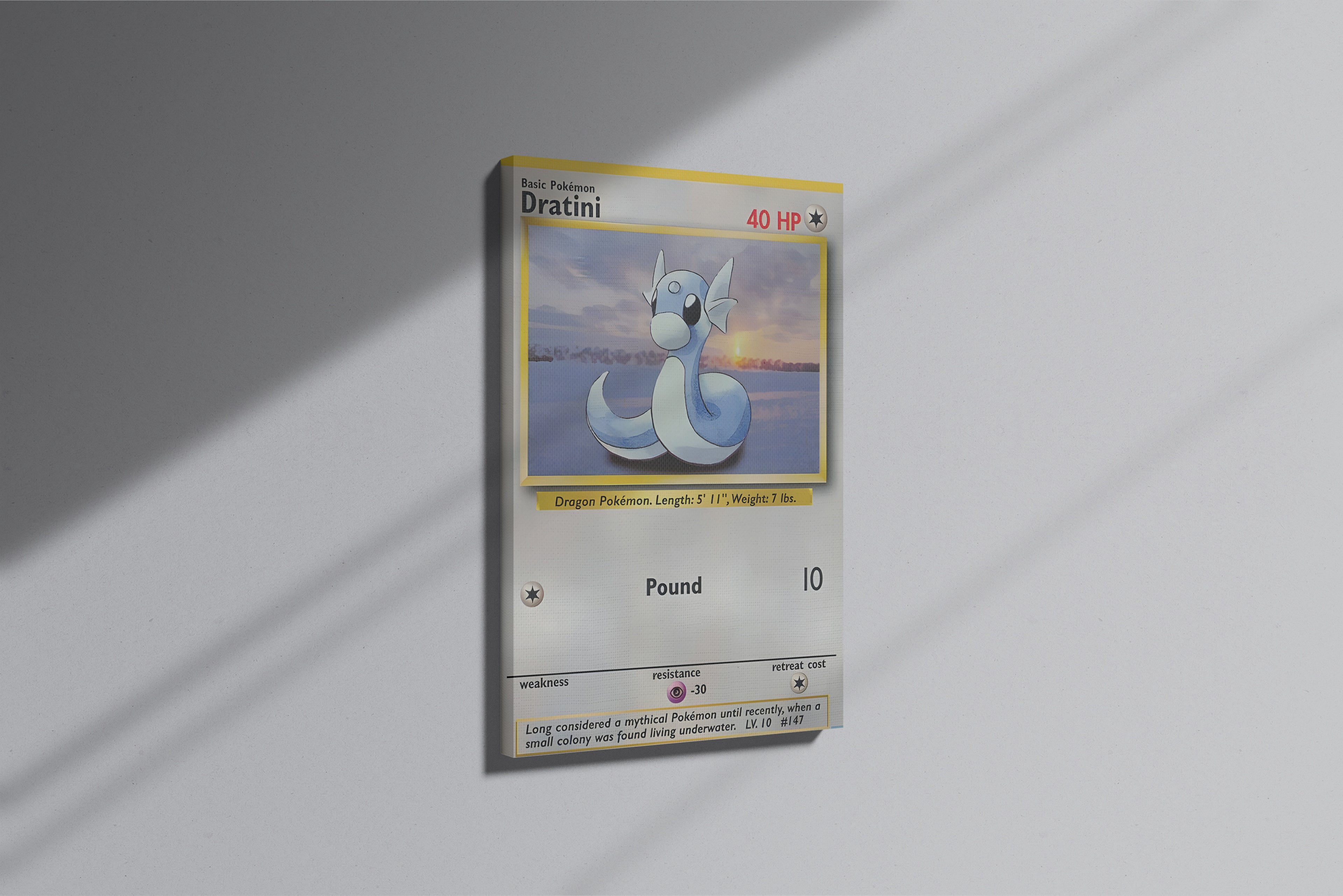 GeekCultcha Pokémon Dratini Canvas Print