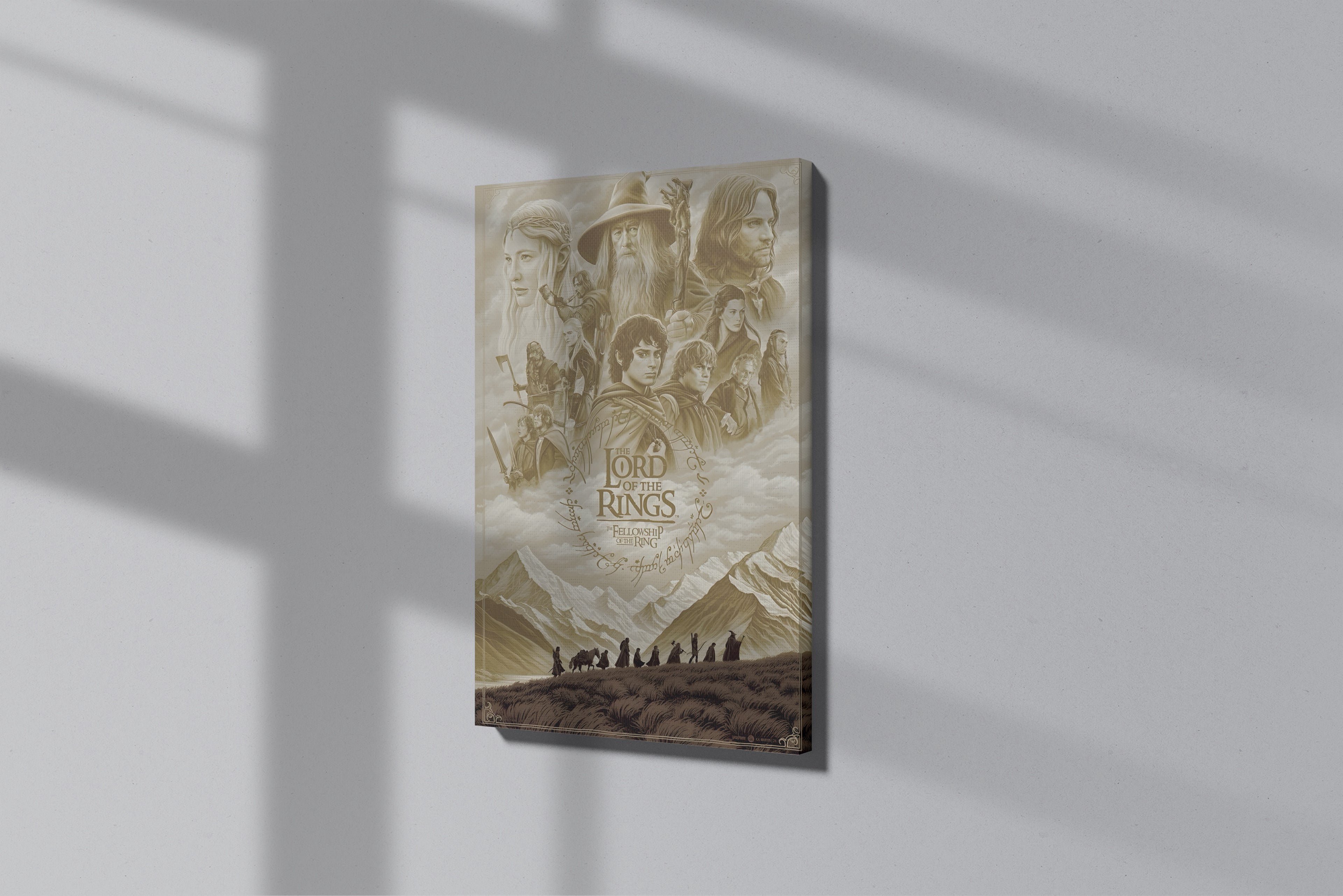 GeekCultcha The Lord of the Rings Fellowship Canvas Print