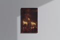 GeekCultcha Rammstein Concert Fire Show Premium Canvas Painting