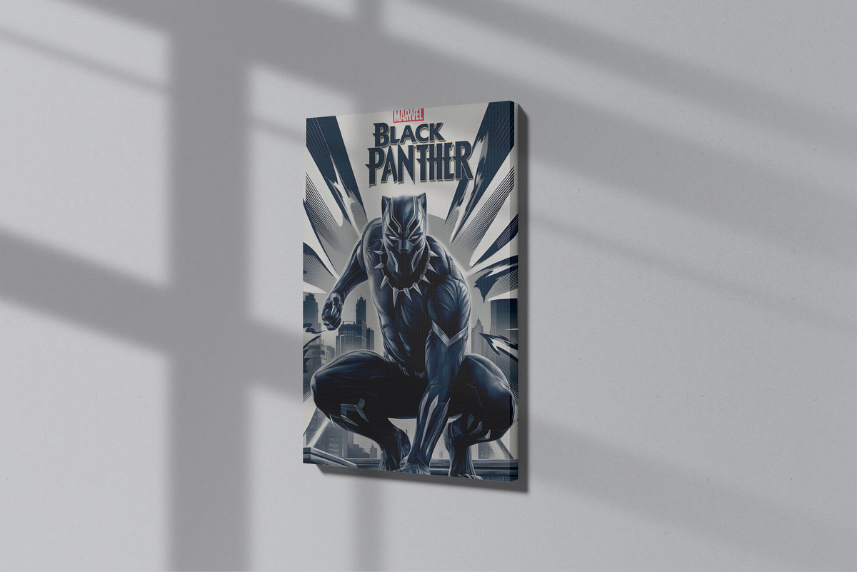 GeekCultcha Marvel Black Panther Premium Canvas Print