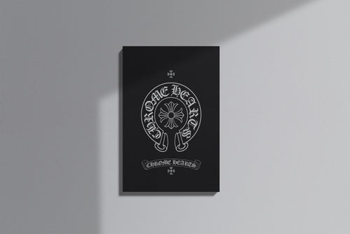 GeekCultcha Chrome Hearts Design Premium Canvas Painting