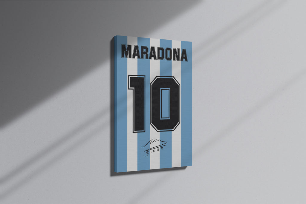 GeekCultcha Maradona Legend Number 10 Premium Canvas Painting