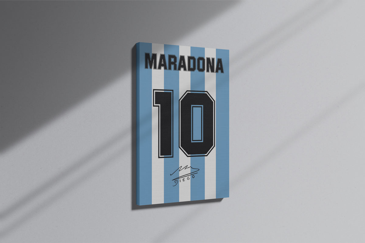 GeekCultcha Maradona Legend Number 10 Premium Canvas Painting