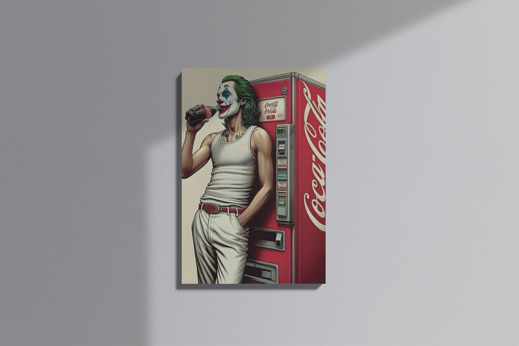 GeekCultcha Joker and Coca-Cola Themed Premium Canvas Painting