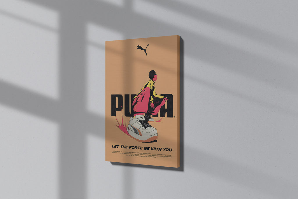 GeekCultcha Puma Style Premium Canvas Print