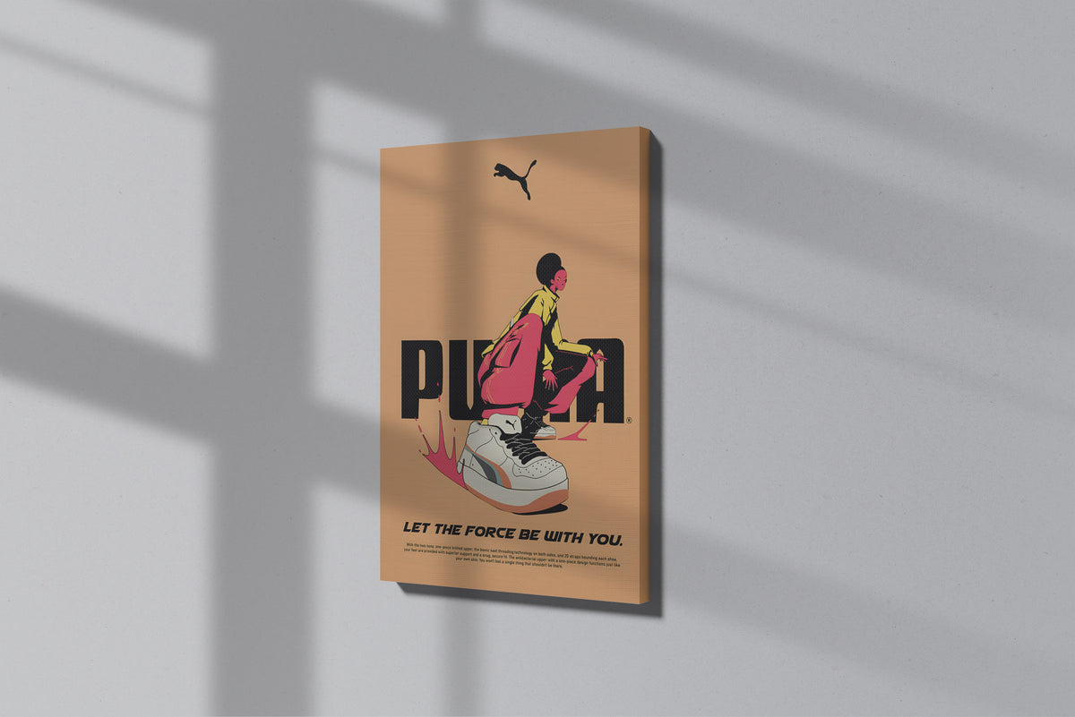 GeekCultcha Puma Style Premium Canvas Print