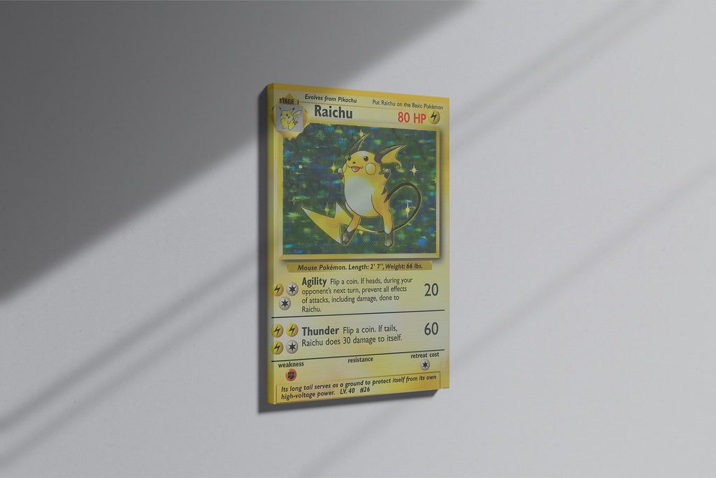GeekCultcha Pokémon Raichu Premium Canvas Print