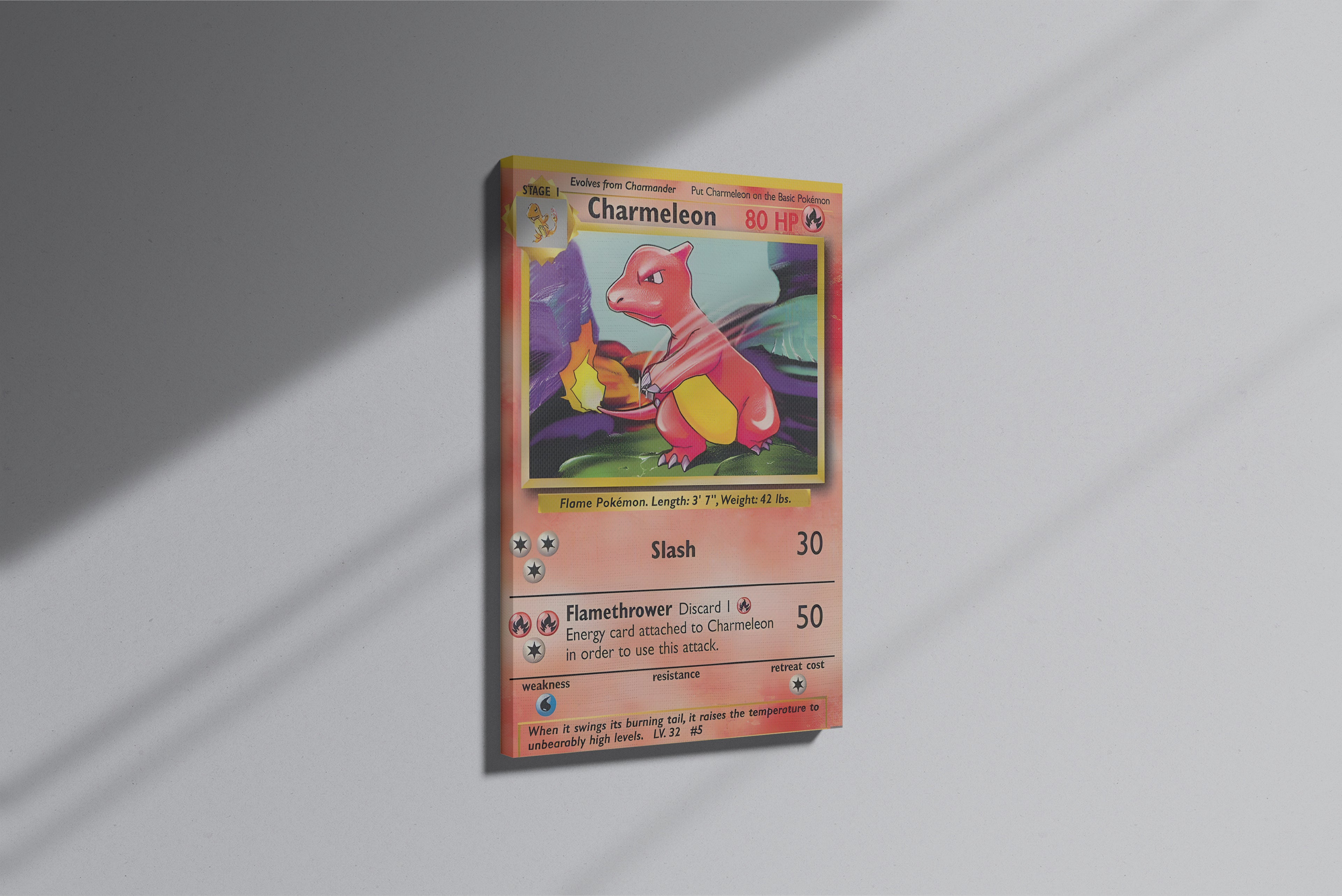 GeekCultcha Pokémon Charmeleon Premium Canvas Print