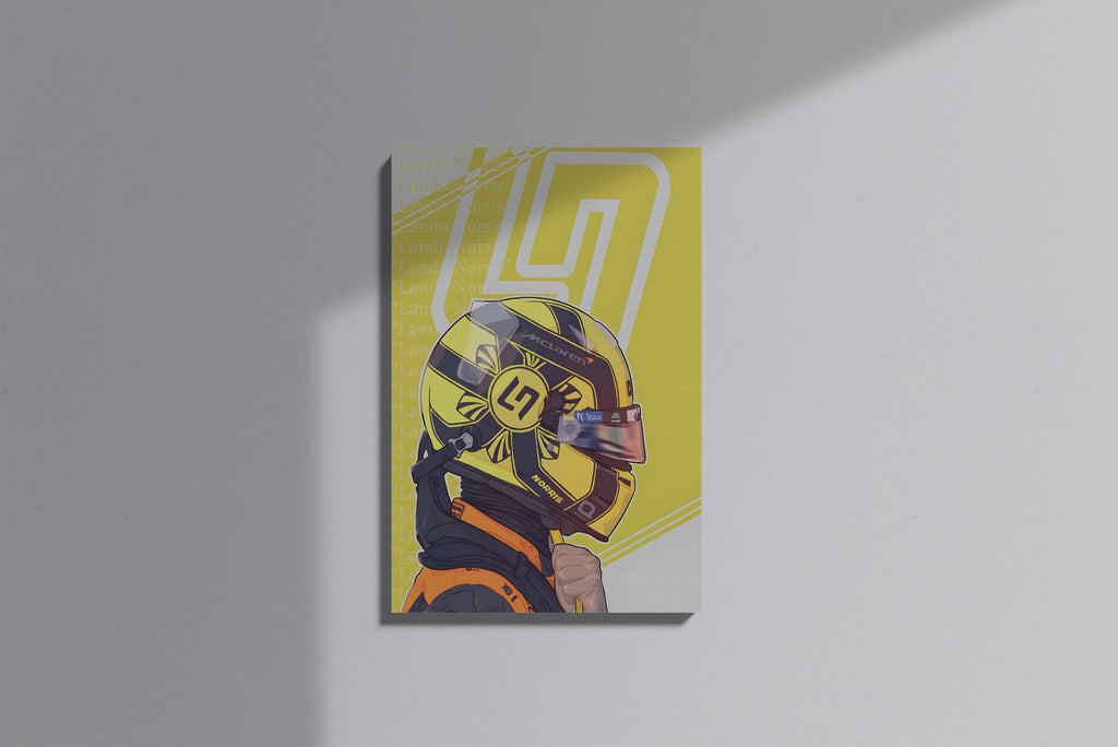 GeekCultcha McLaren Lando Norris Racing Premium Canvas Print