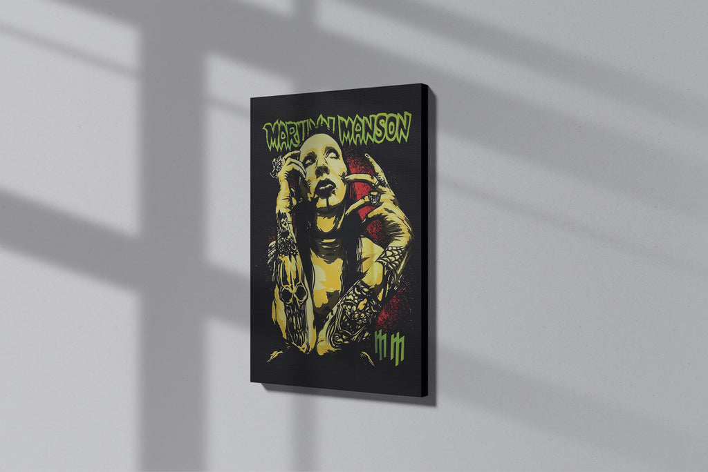 Marilyn Manson Themed Premium Canvas Painting