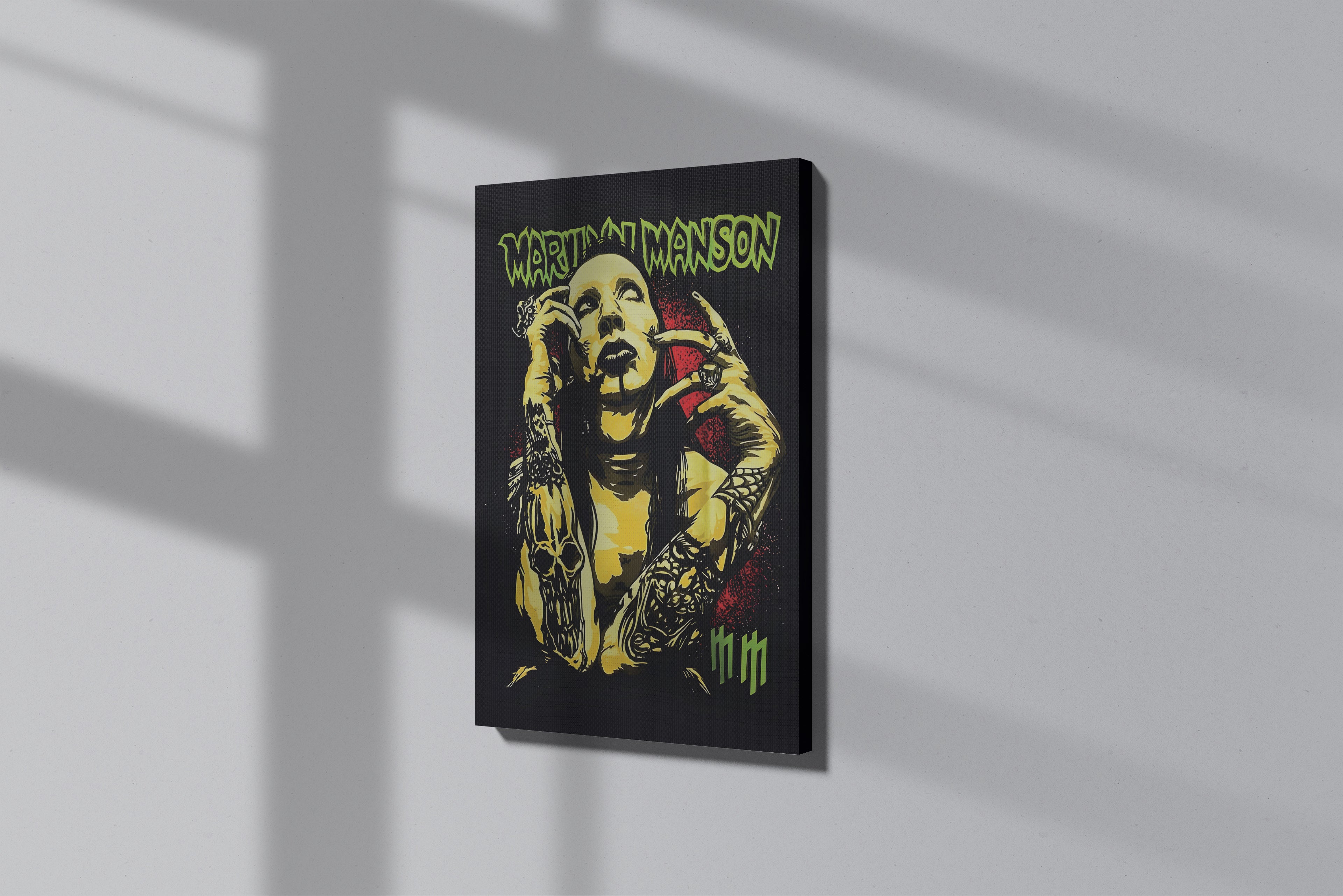 Marilyn Manson Themed Premium Canvas Painting